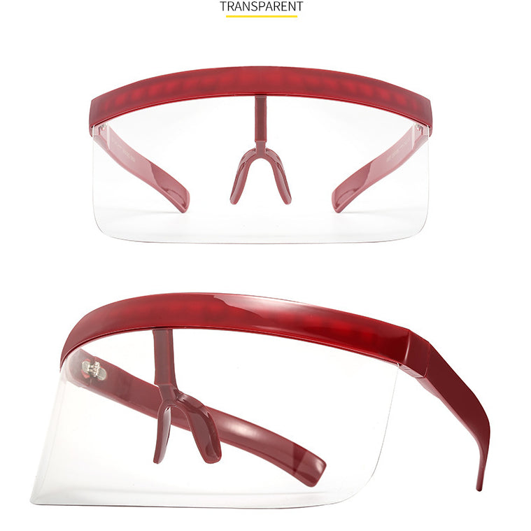 Wholesale One Piece Cover Face PC Sunglasses
