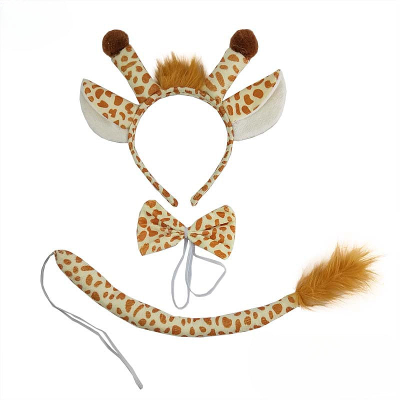 Wholesale Halloween Animal Headwear Giraffe Fabric Headband