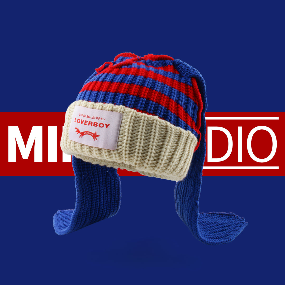 Wholesale Tassel Fox Rabbit Ears Wool Knitted Hat