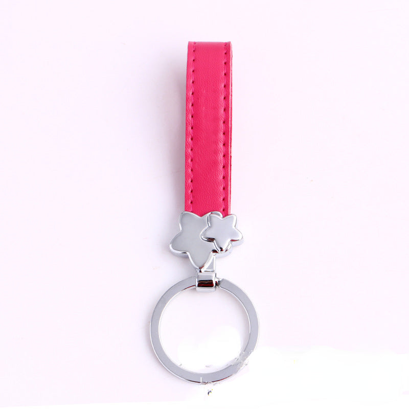 Wholesale of Small Horse Pendant Leather Car Steel Wire Keychains