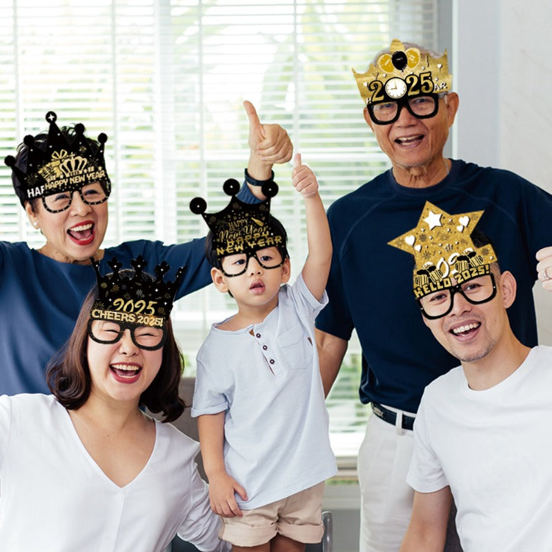 Wholesale 2025 Party Paper Funny Hat Glasses Decorations