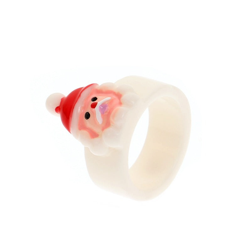 Wholesale Christmas Cartoon Resin Rings