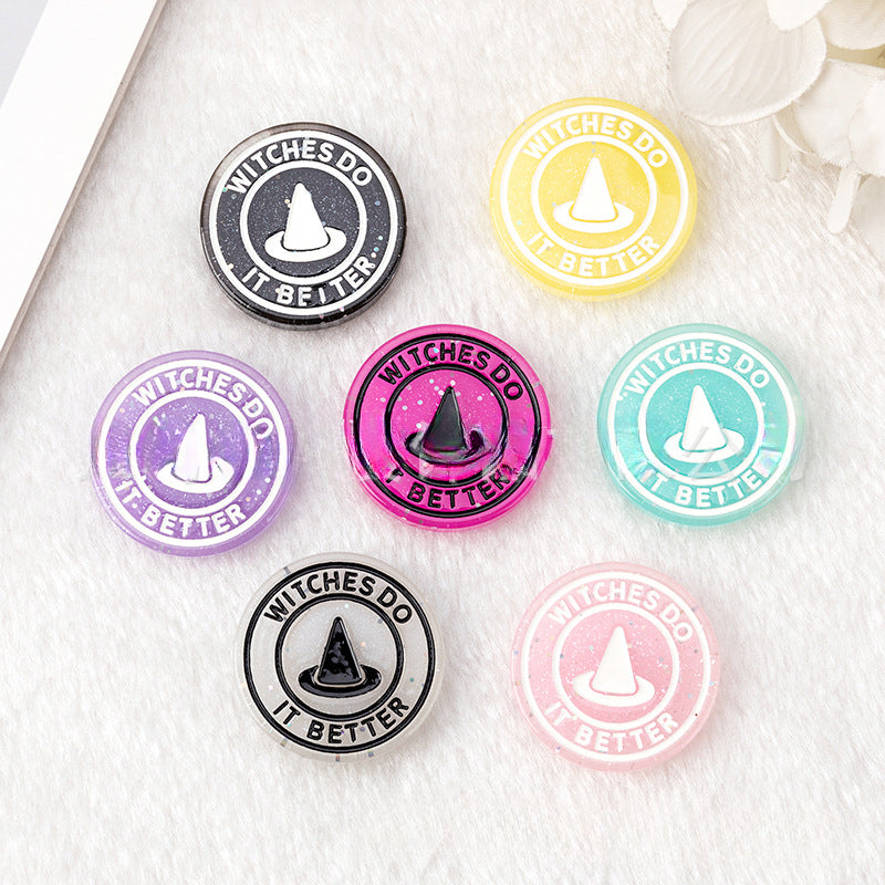 Wholesale 20pcs/pack Resin Magic WITCH Candy Cat Mobile Phone DIY Accessories