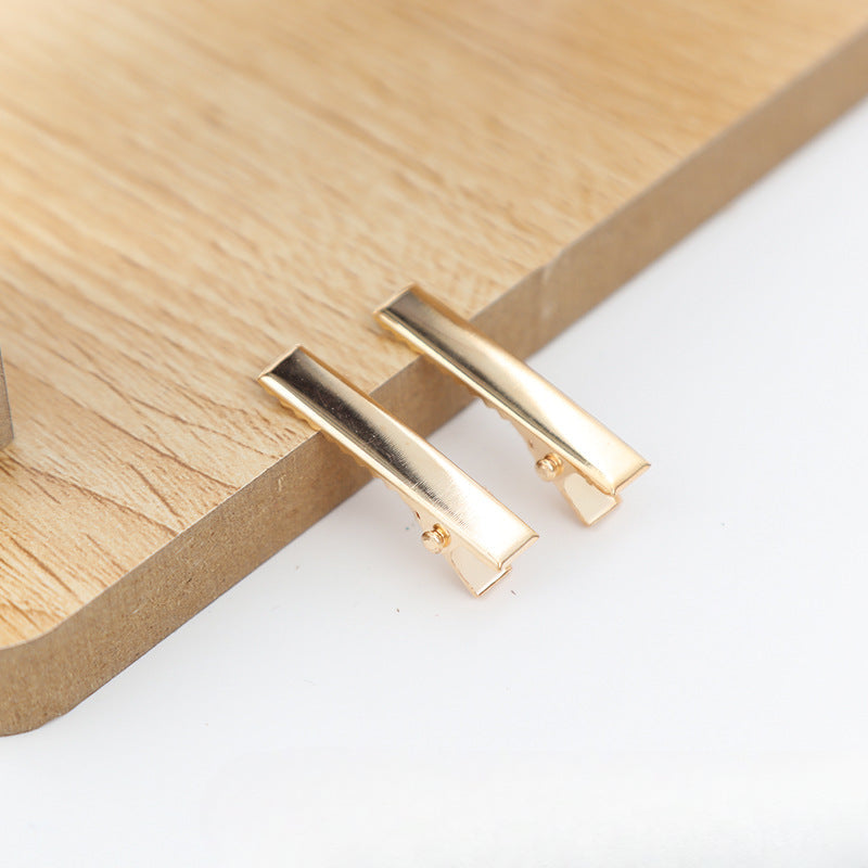 Wholesale 30pcs/pack Handmade Cream Glue DIY Word Clip Hairpin Material Package Accessories