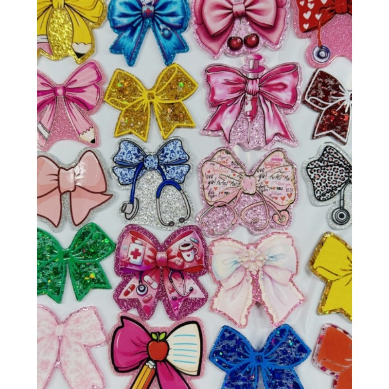 Wholesale Random 30pcs Bow DIY Acrylic FlatBacks