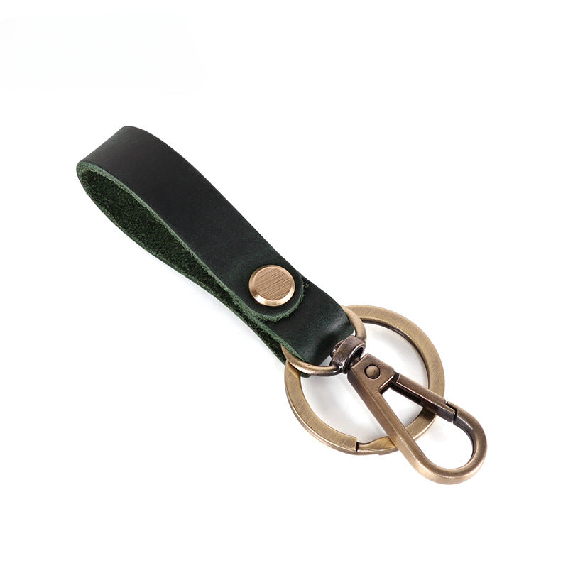 Wholesale 10PCS Retro Cowhide Car Keychain
