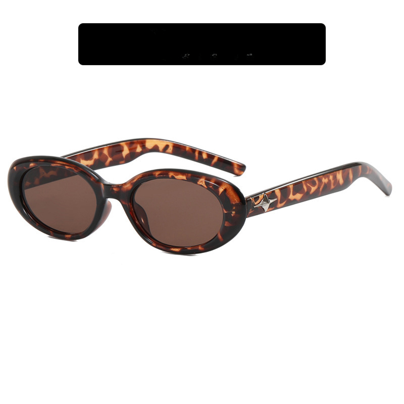 Gafas de sol de PC de marco pequeño ovalado por mayor estrella