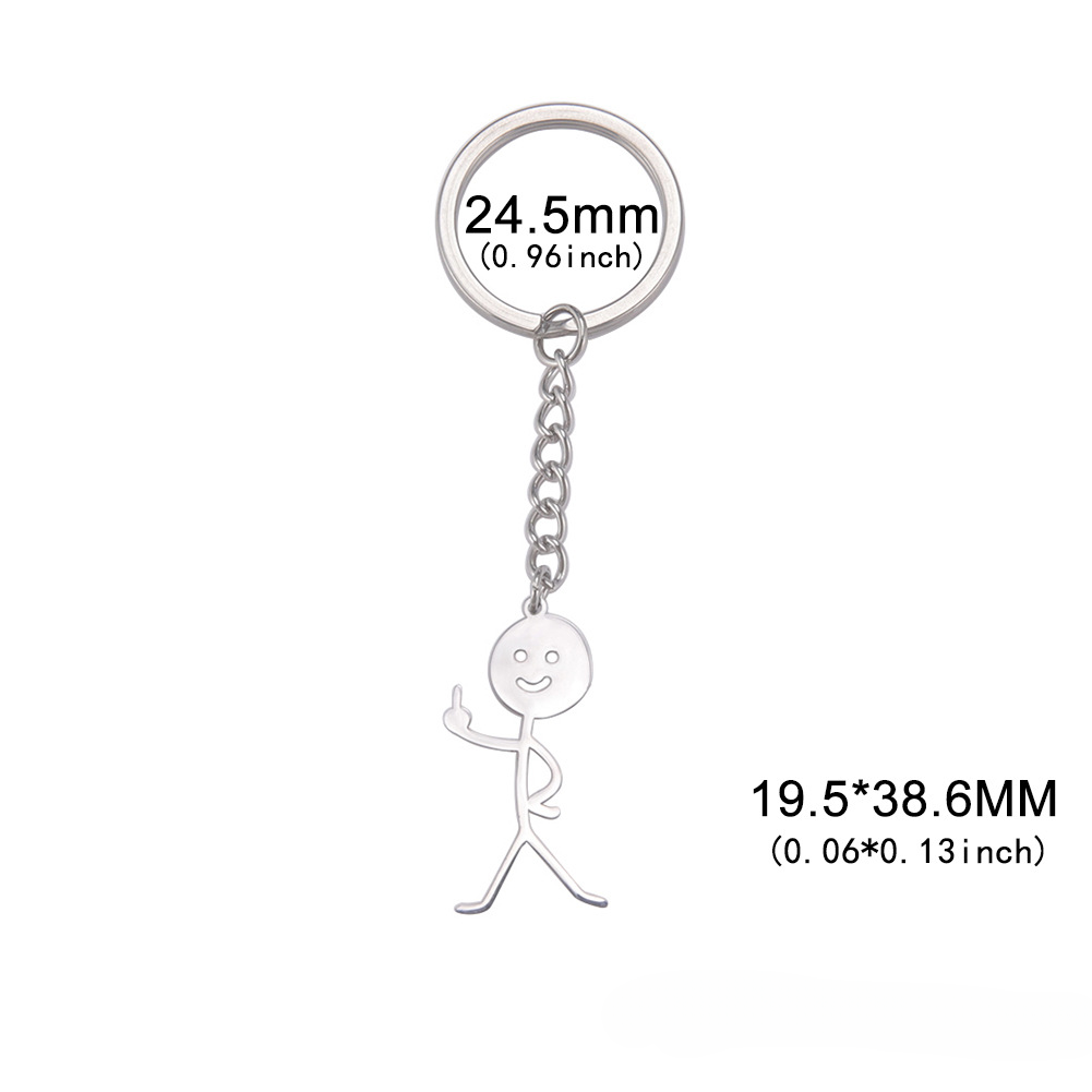 Keyquanes de persona pequeña de acero inoxidable al por mayor