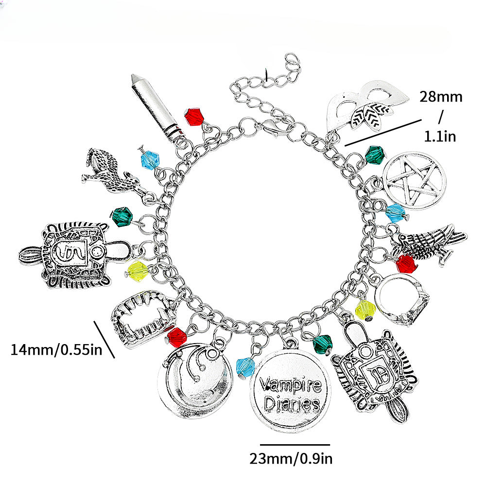 Wholesale 5PCS Halloween Horror Hip-hop Alloy Bracelet