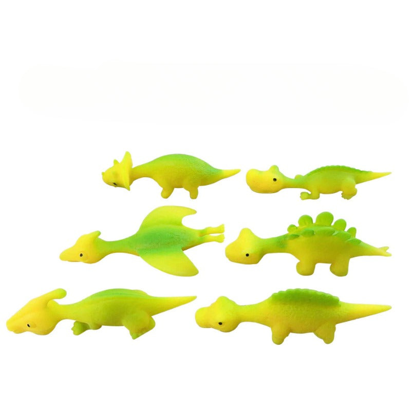 Wholesale 10PCS Ejection Dinosaur Fun Decompression TPR Toys