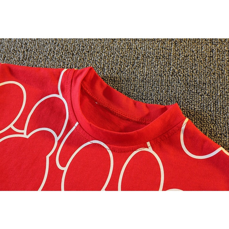 Wholesale Baby Cotton Round Neck T-shirt and Shorts Set