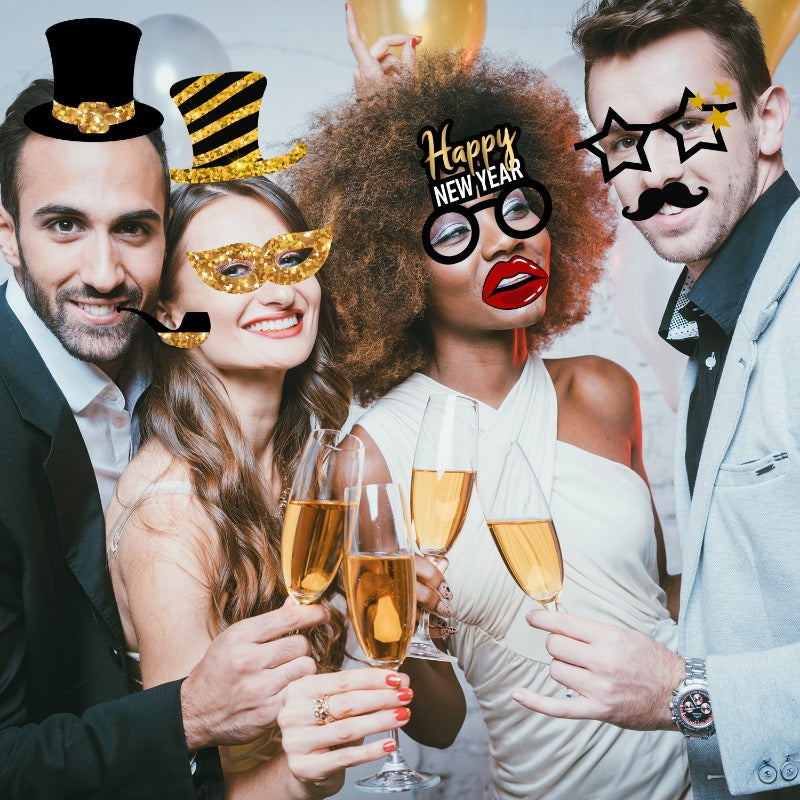 Wholesale 2025 Happy New Year Photography Props Party Christmas Photography Decorations