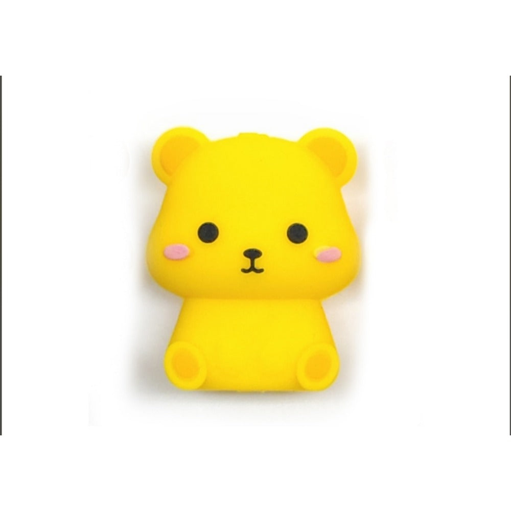 Wholesale 20pcs 3D Cartoon Cute Bear  Silicone Beads