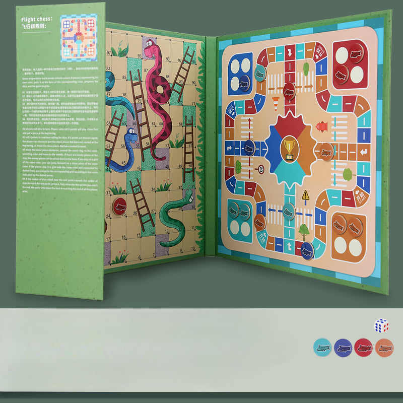 Wholesale Bookclip Style Magnetic Multifunctional Game Chess Flying Chess Chess Gobang