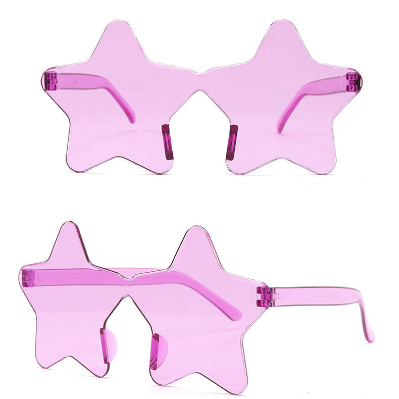Wholesale PC Love Jelly Candy Color Frameless Sunglasses