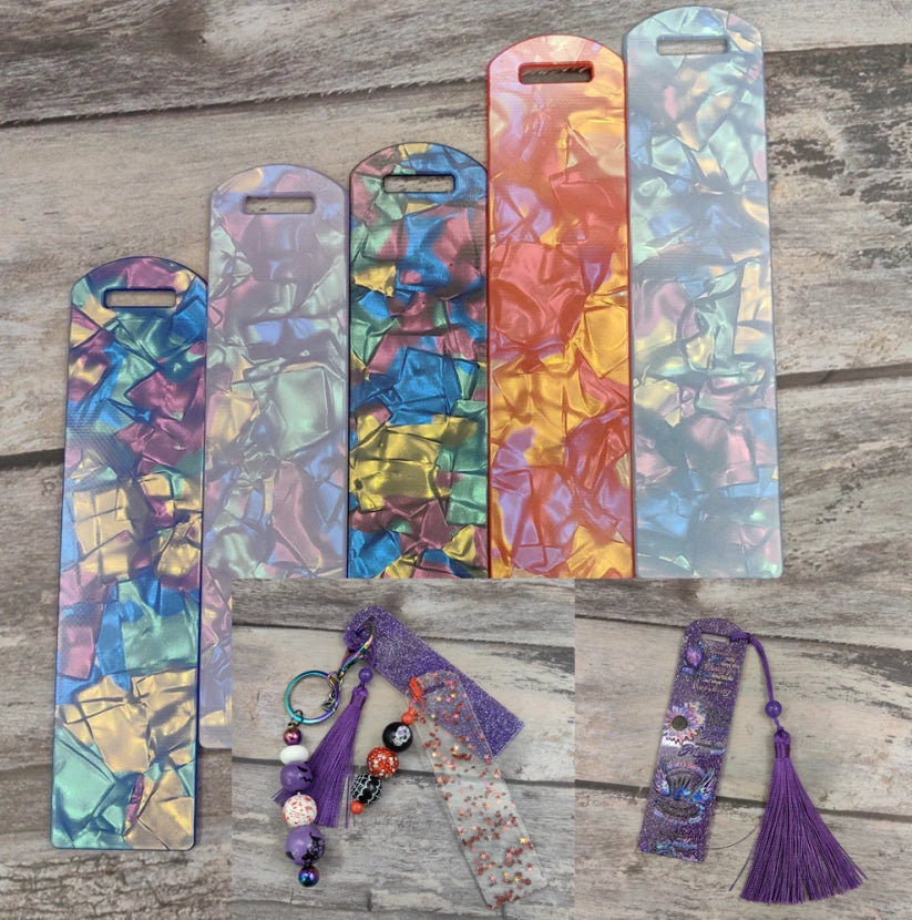 Wholesale 10pcs New Textured Acrylic Bookmark Pendant Card Bookmark