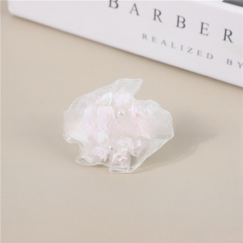 Wholesale 6pcs Heavy Industry Handmade Beads and Diamonds High-grade Luminous Bouquet DIY Jewelry Accessories