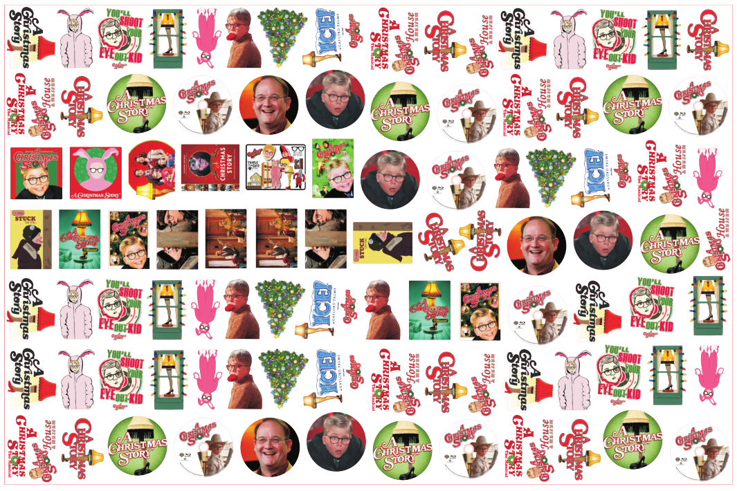 Wholesale Christmas Acrylic Cartoon 2cm/4cm/6cm/8cm Pieces DIY Charms Flatbacks Pendant