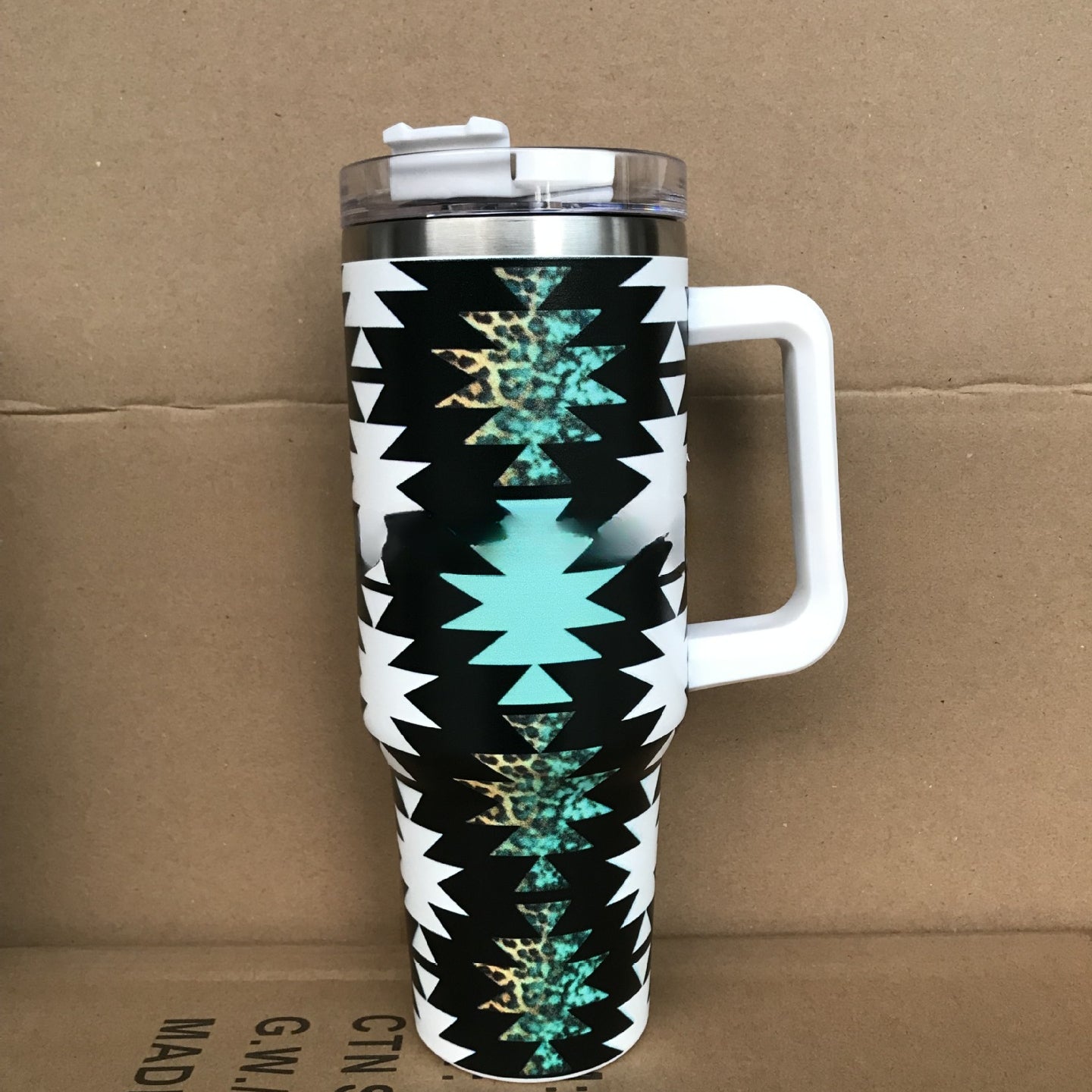 Wholesale Aztec Stainless Steel Car Coffee Cups Tumbler Cup