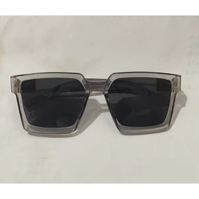 Wholesale Large Frame Retro Square Wide Edged PC Sunglasses