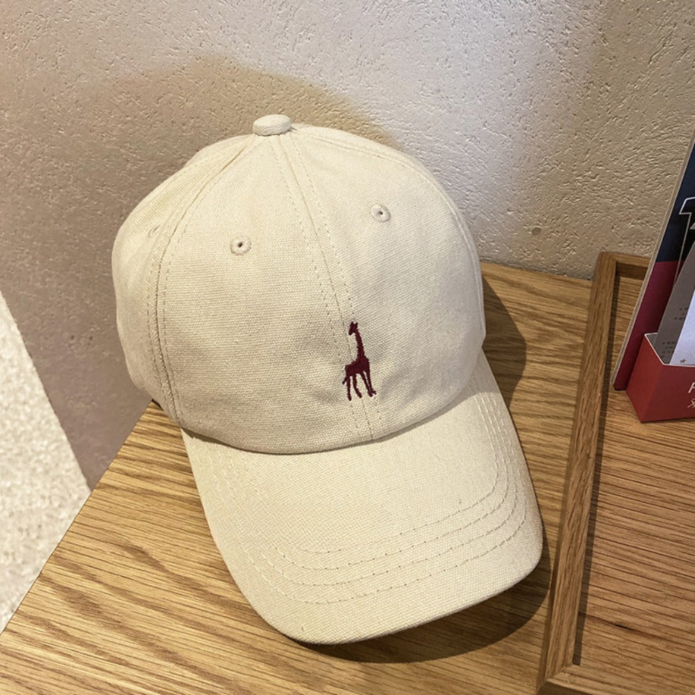 Wholesale American Retro Giraffe Embroidered Baseball Cap
