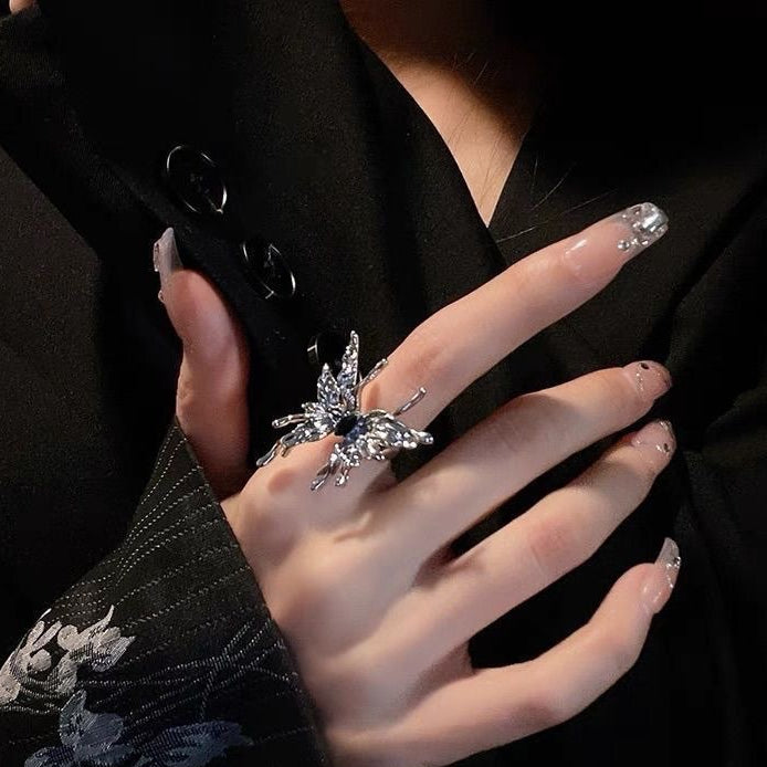 Wholesale Liquid Butterfly Open Ring