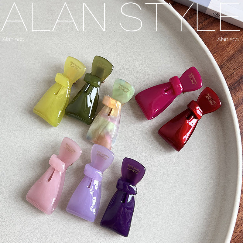 Wholesale Colorful Bow Duck Mouth Acetate Hair Clips