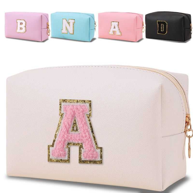 Wholesale 26 Embroidered Letter Octagonal Large Capacity Travel Storage Handbag