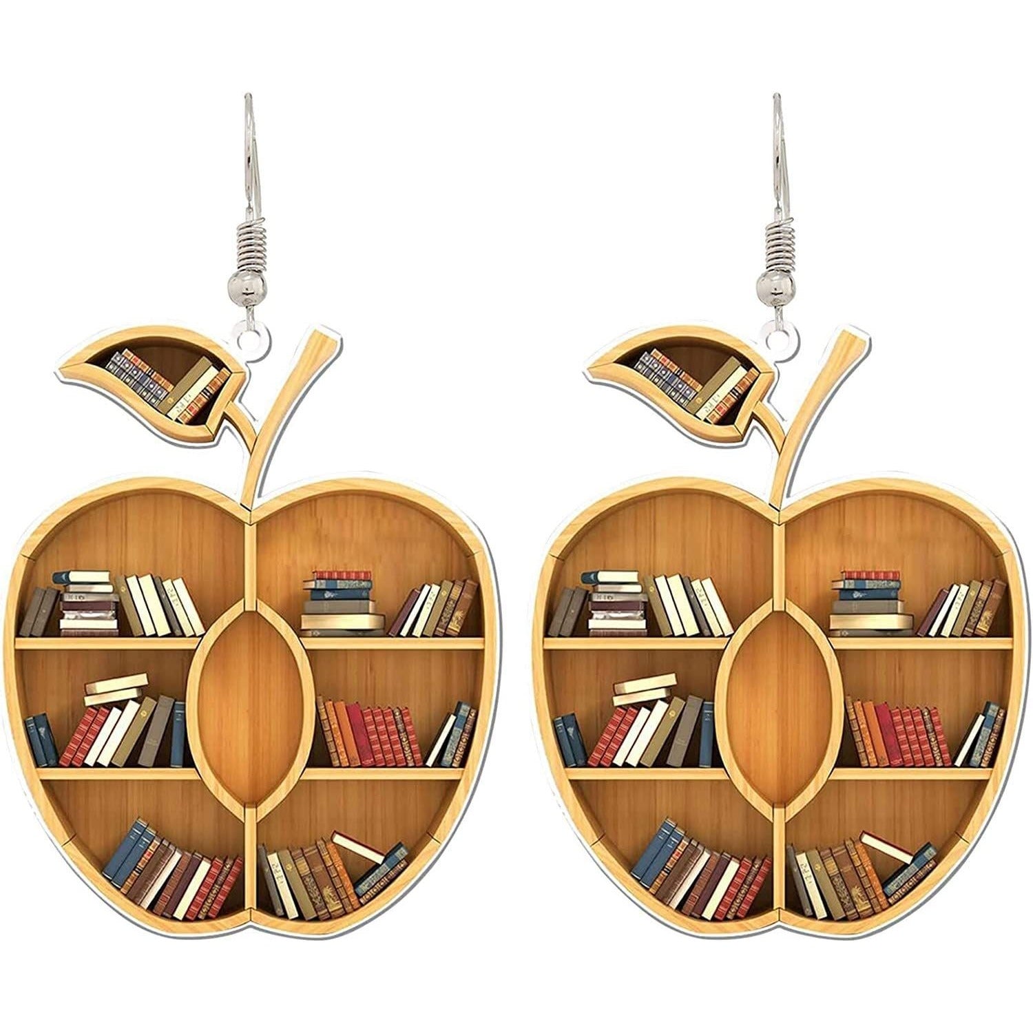 Wholesale Book Lovers Heart Librarian Earring
