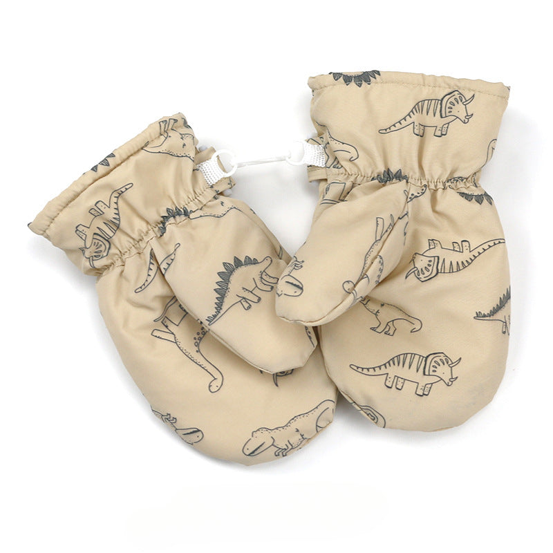 Wholesale Children's Autumn and Winter Velvet Thickened Warm Baby Gloves