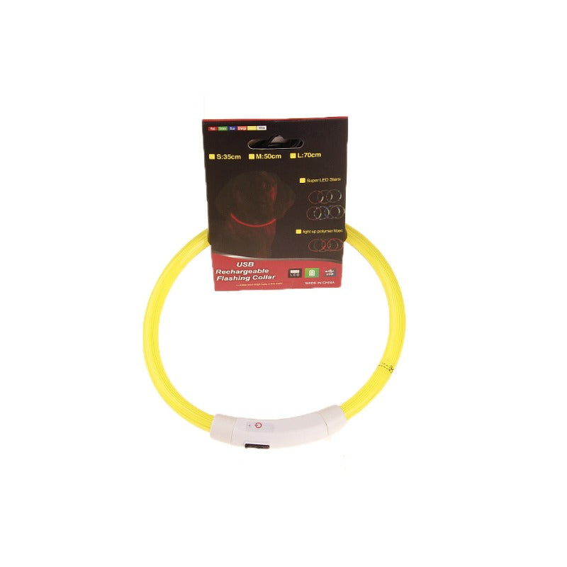 Wholesale Polyester LED Pet Luminous Collar USB Charging Collar