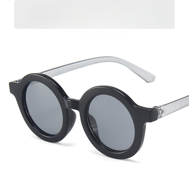 Wholesale Children's Colored Small Round Frame PC Sunglasses