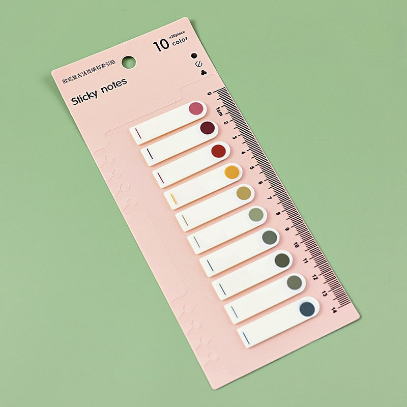 Wholesale Paper Classification Index Sticker Color PET Fluorescent Sticky Note