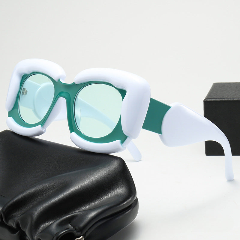 Wholesale Square Cloud Shaped UV Resistant PC Sunglasses