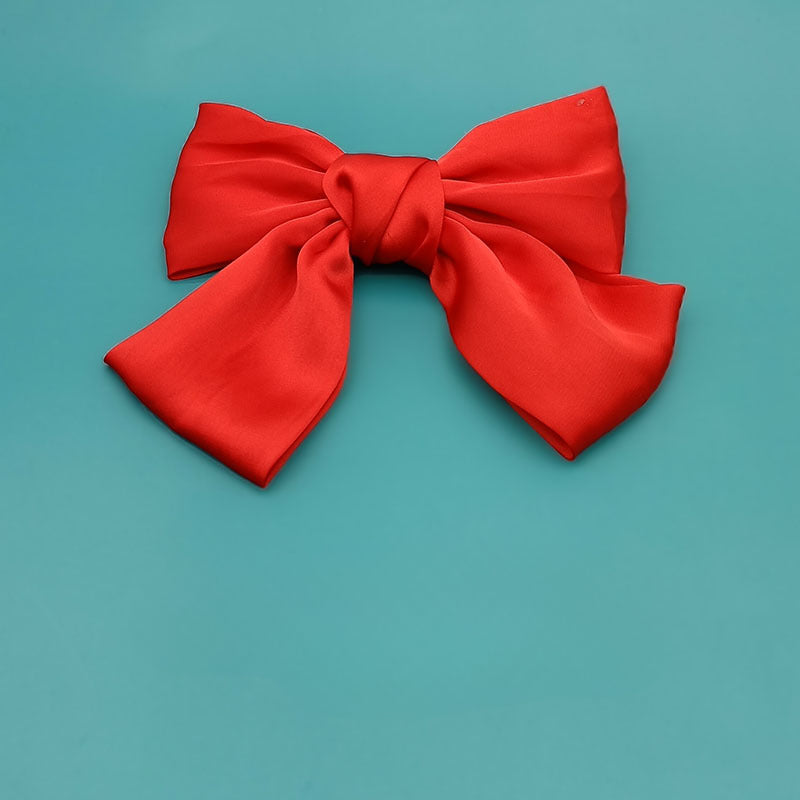 Wholesale Large Bow Silk Hair Clips