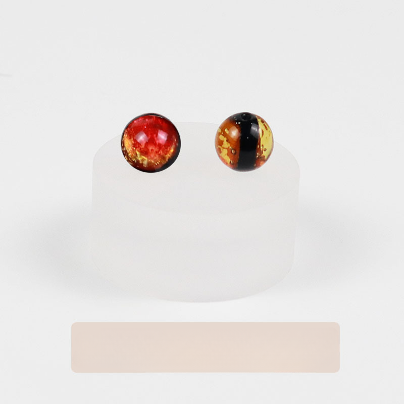 Cuentas de dispersión de color luminoso de vidrio de doble lados al por mayor de 20 piezas cuentas