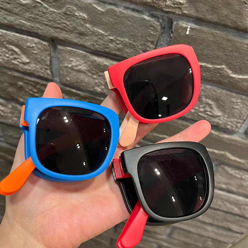 Wholesale Candy Color Kids Big Frame PC Sunglasses
