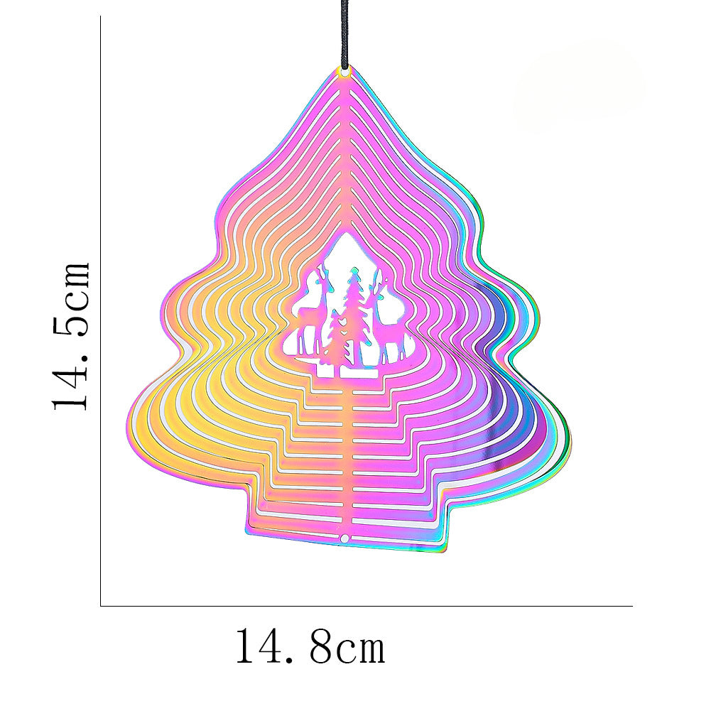 Wholesale 3D Rotating Stainless Steel Wind Chimes