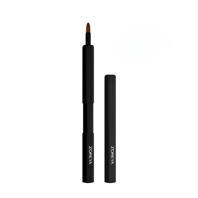 Wholesale Portable Retractable Artificial Fiber Lip Brushes with Covers