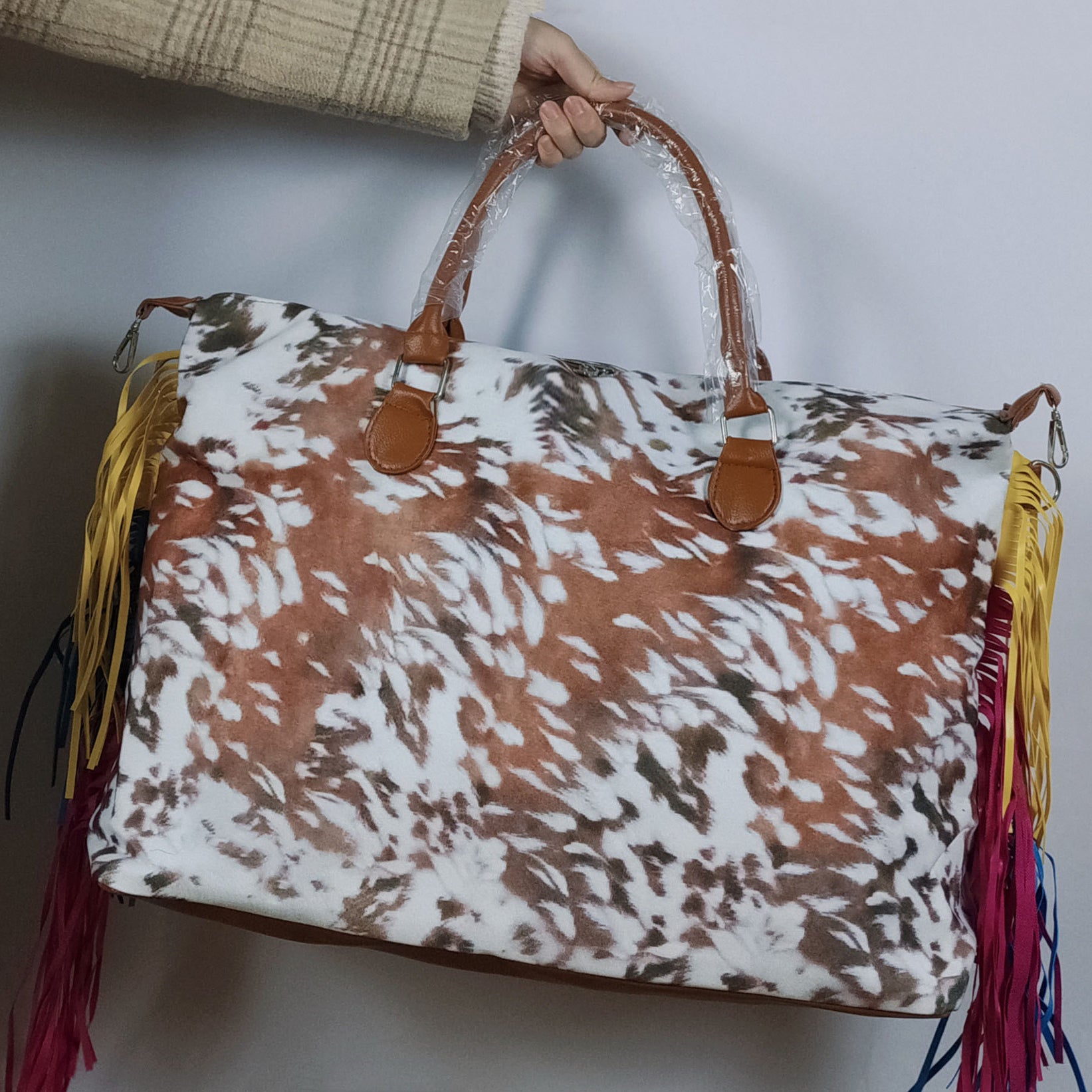 Wholesale Leopard Print Canvas Shoulder Bag