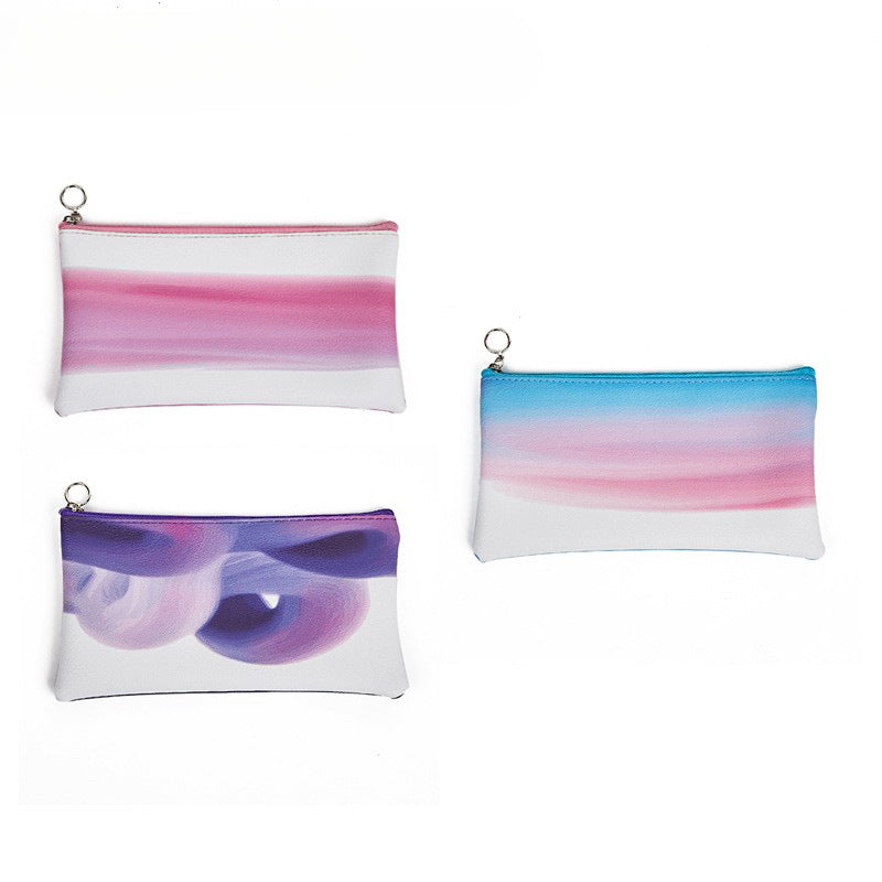 Wholesale Zipper Gradient Change Mobile Phone Bag Portable Cosmetic Bag Multifunctional Handbag