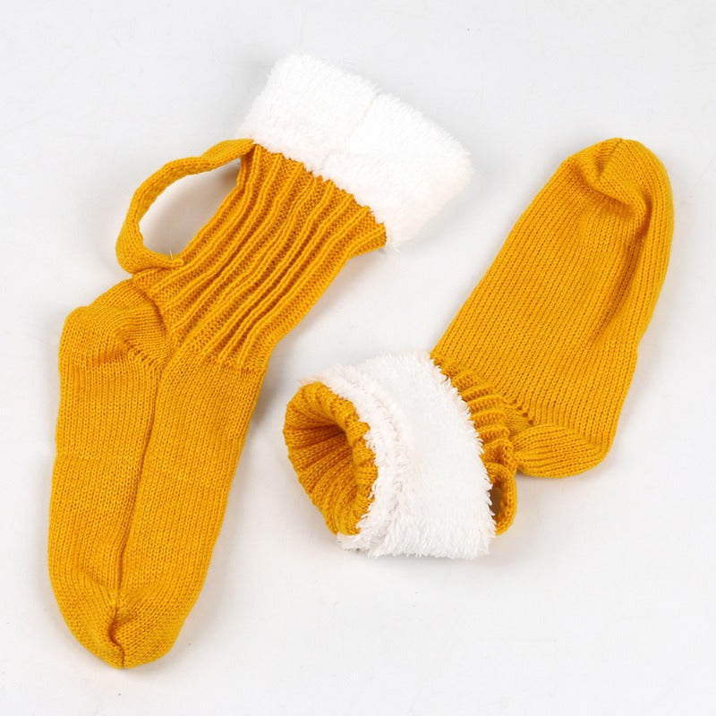 Wholesale Beer Socks Thick Woolen Socks Autumn and Winter Knitted Warm Mid-calf Socks