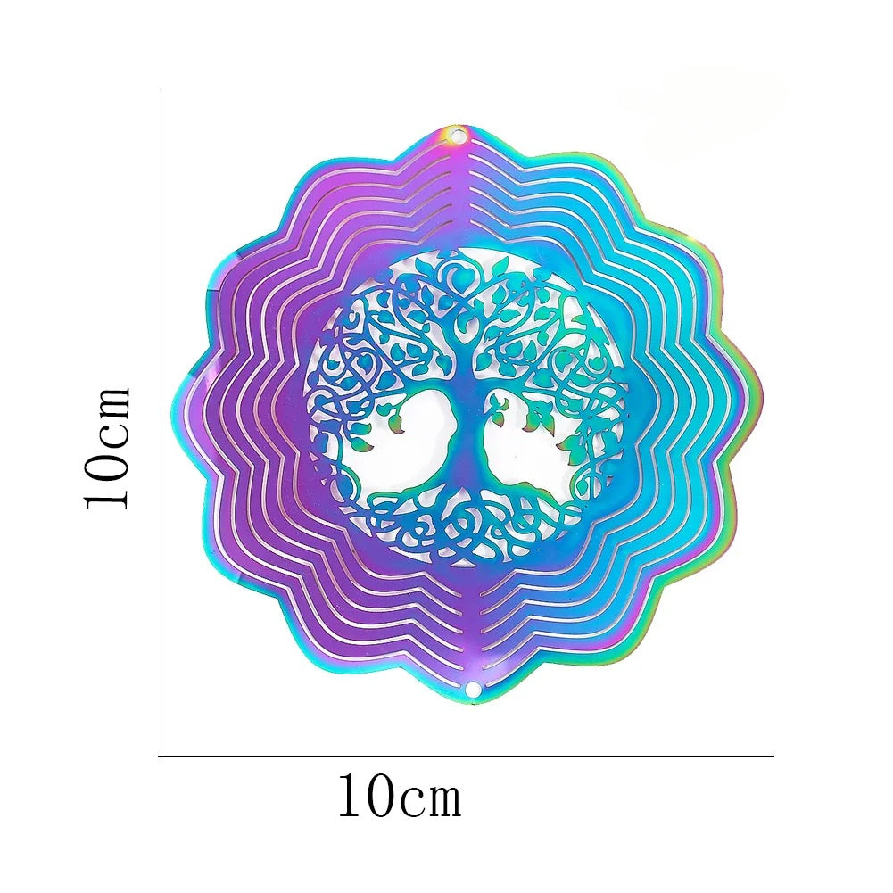 Wholesale 3D Rotating Stainless Steel Wind Chimes