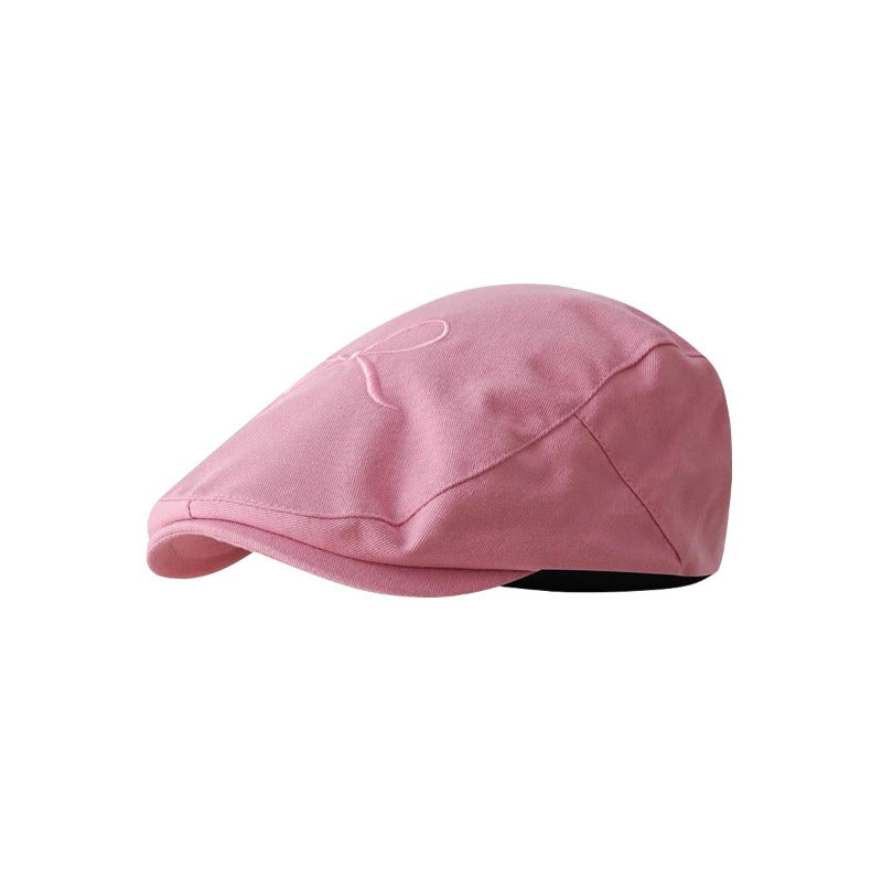 Wholesale Hot Girl Pink American Retro Cowboy Forward Cap Beret Peaked Cap