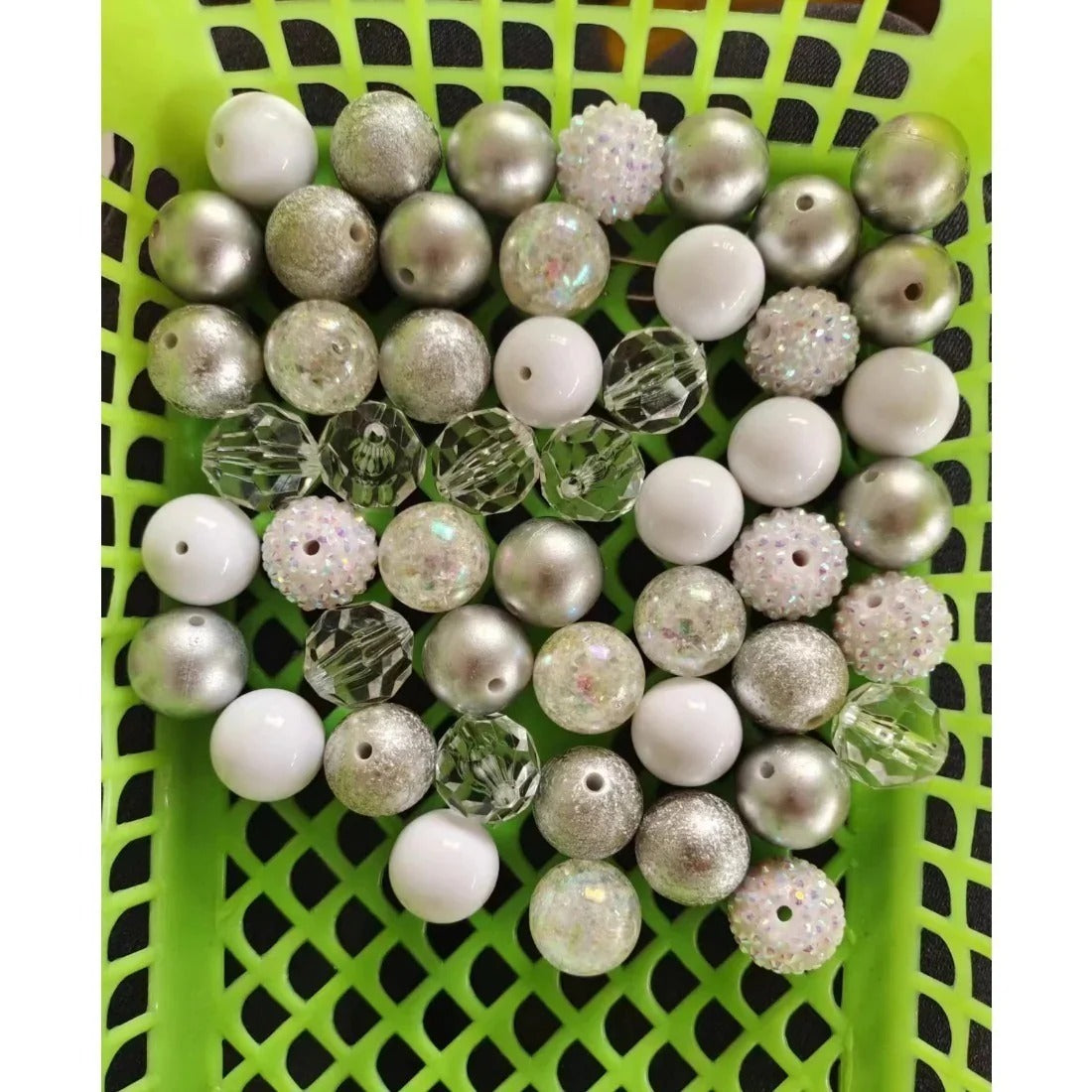 Wholesale 20MM Acrylic Mixed Color Beads Loose Beads Combination