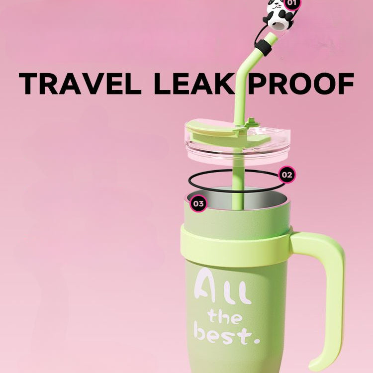 Wholesale Big Mac Large Capacity Insulated Car Straw 40oz Handle Ice Blaster Cup