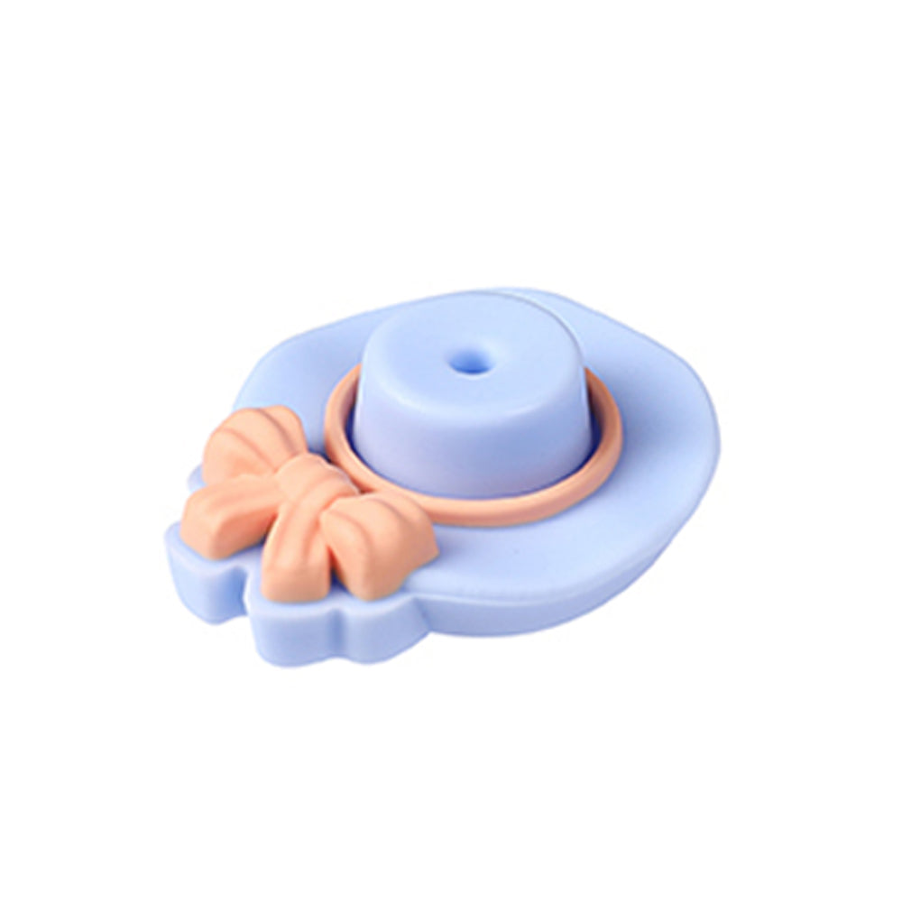 Wholesale 20pcs 3D Cartoon Bow Hat Shaped Silicone Beads