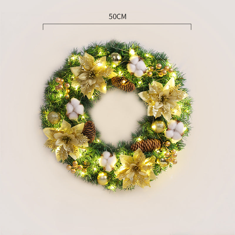 Wholesale PVC Christmas Wreath and Rattan Decoration