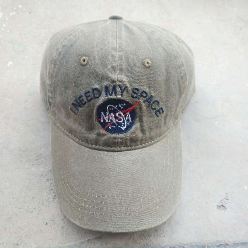 Wholesale Cotton NASA I NEED MY SPACE Astronaut Baseball Caps