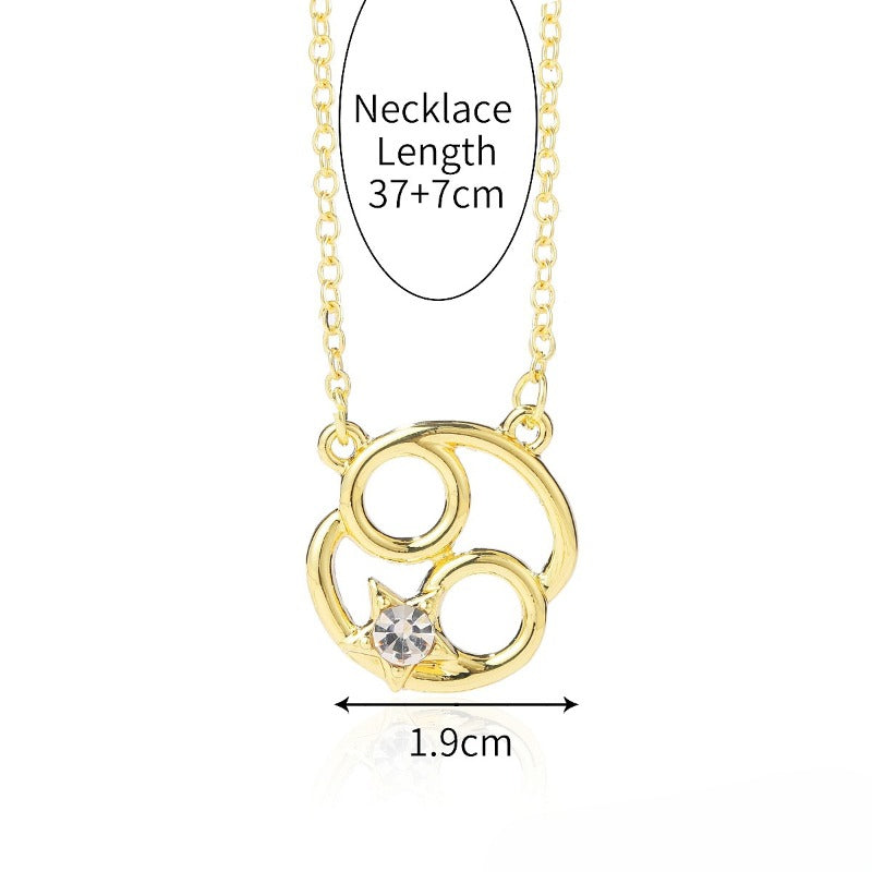 Wholesale of Twelve Constellations Alloy Necklaces